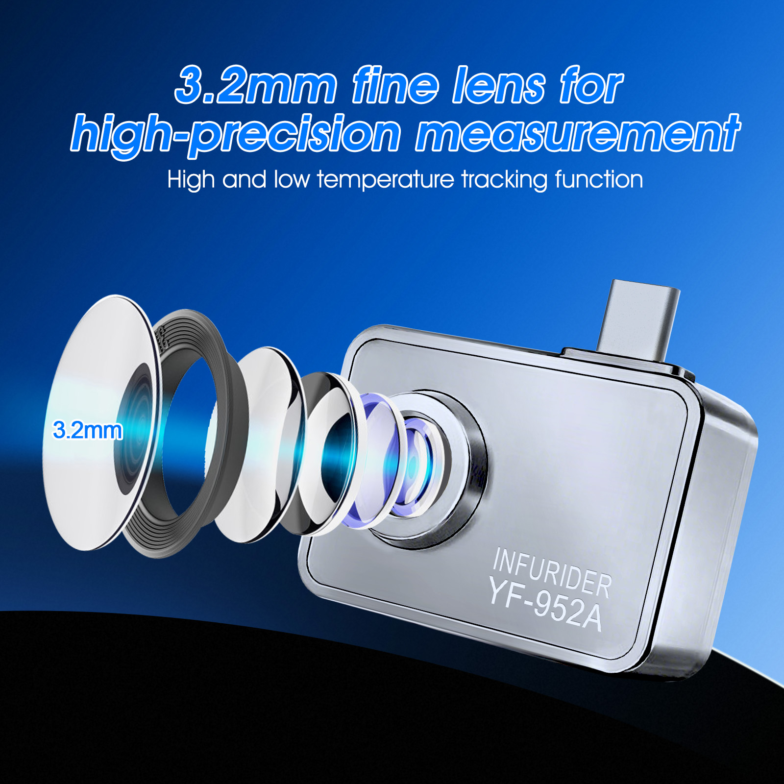 Cámara termográfica tipo C, 25 - Thermal Imaging Camera 256X192 reseña y precio