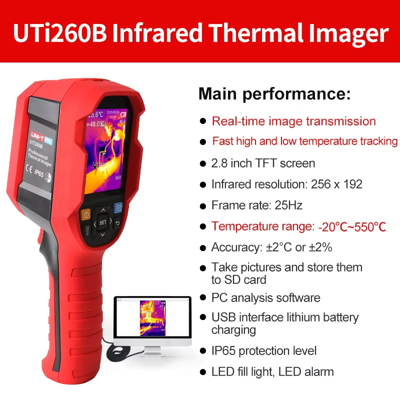 Cámara termográfica infrarroja - Thermal Imaging Camera 256X192 reseña y precio